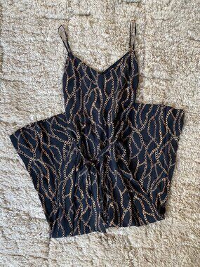 L'Agence Silk Chain Print Jumpsuit - 4
